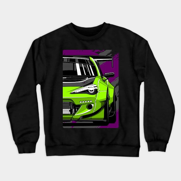 Toyota GT86 Widebody Crewneck Sweatshirt by SpeedPistion